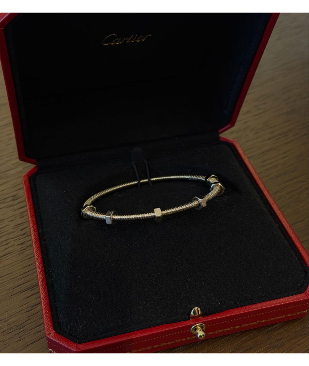 CARTIER Серый браслет из белого золота, фото 2