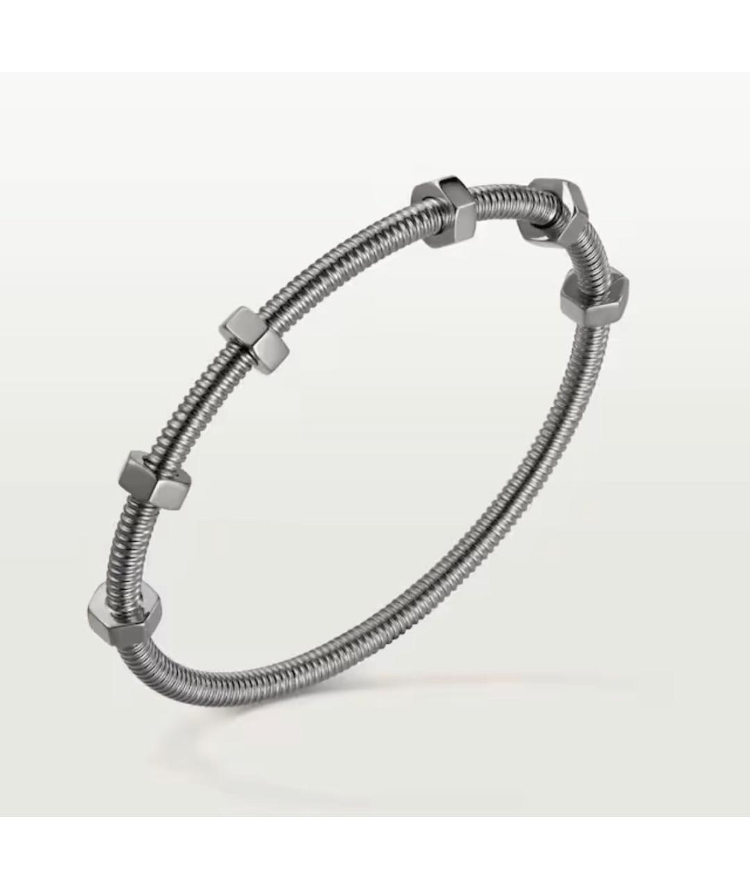 CARTIER Серый браслет из белого золота, фото 7