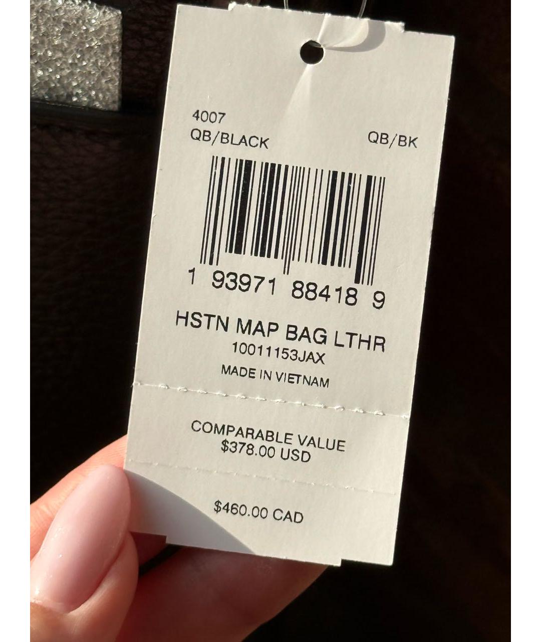 COACH Черная кожаная сумка на плечо, фото 7