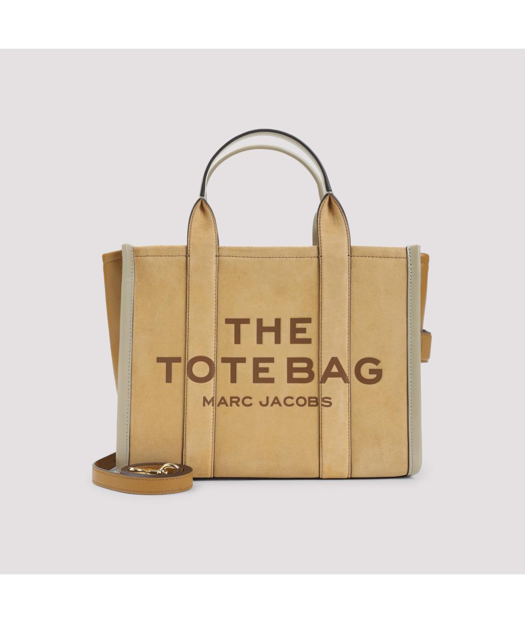MARC JACOBS Бежевая кожаная сумка тоут, фото 2