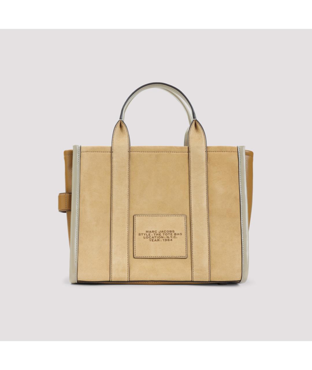 MARC JACOBS Бежевая кожаная сумка тоут, фото 3