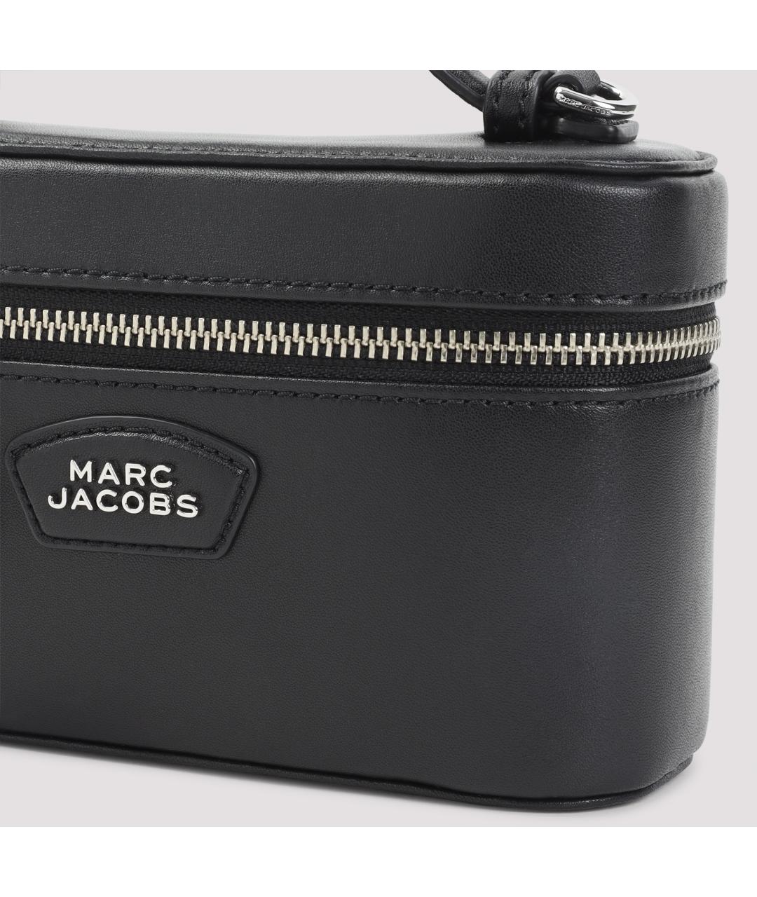 MARC JACOBS Черная кожаная сумка с короткими ручками, фото 4