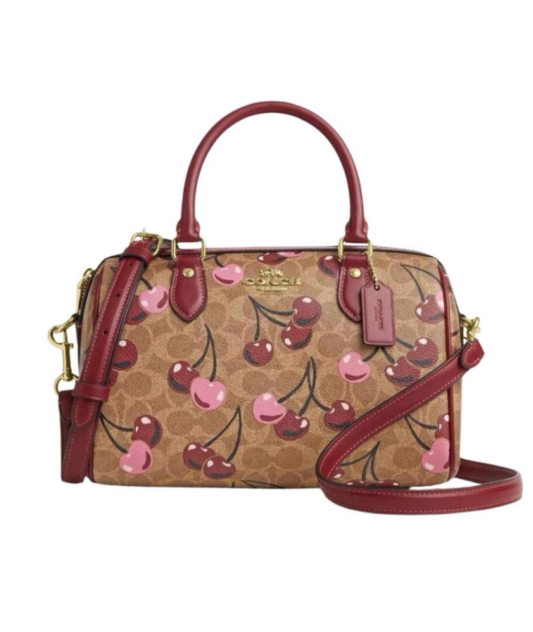 COACH Мульти кожаная сумка с короткими ручками, фото 4