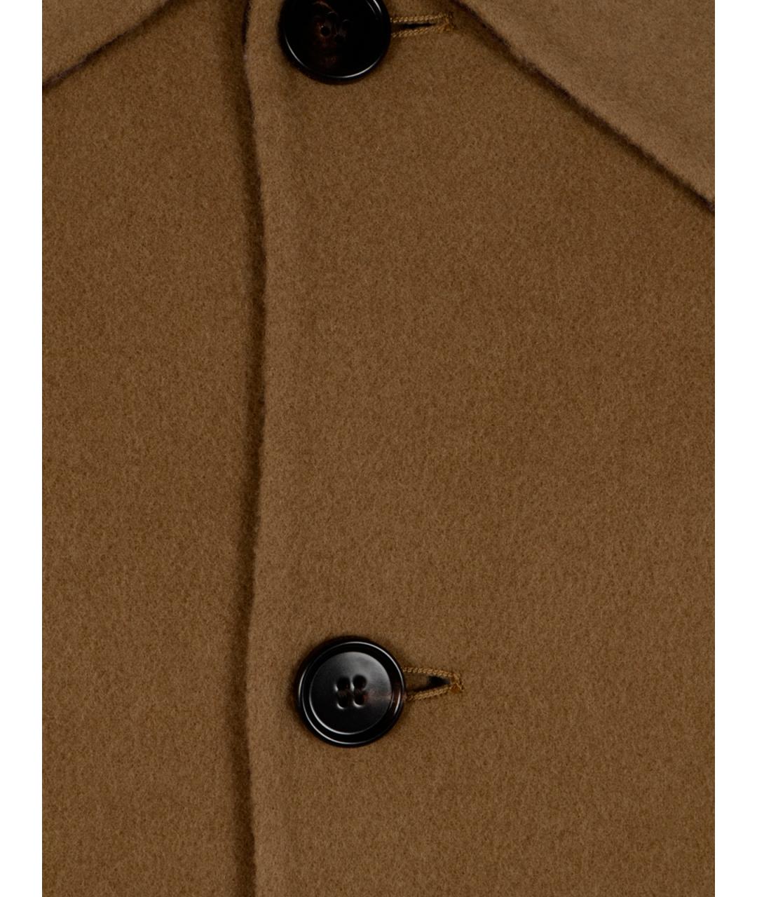 BURBERRY Коричневое шерстяное пальто, фото 3