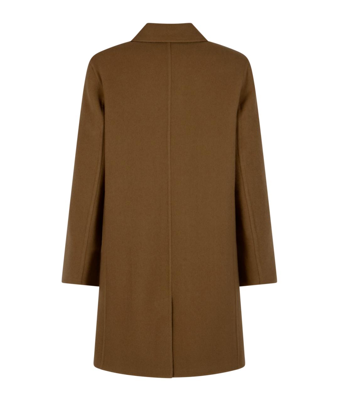 BURBERRY Коричневое шерстяное пальто, фото 2