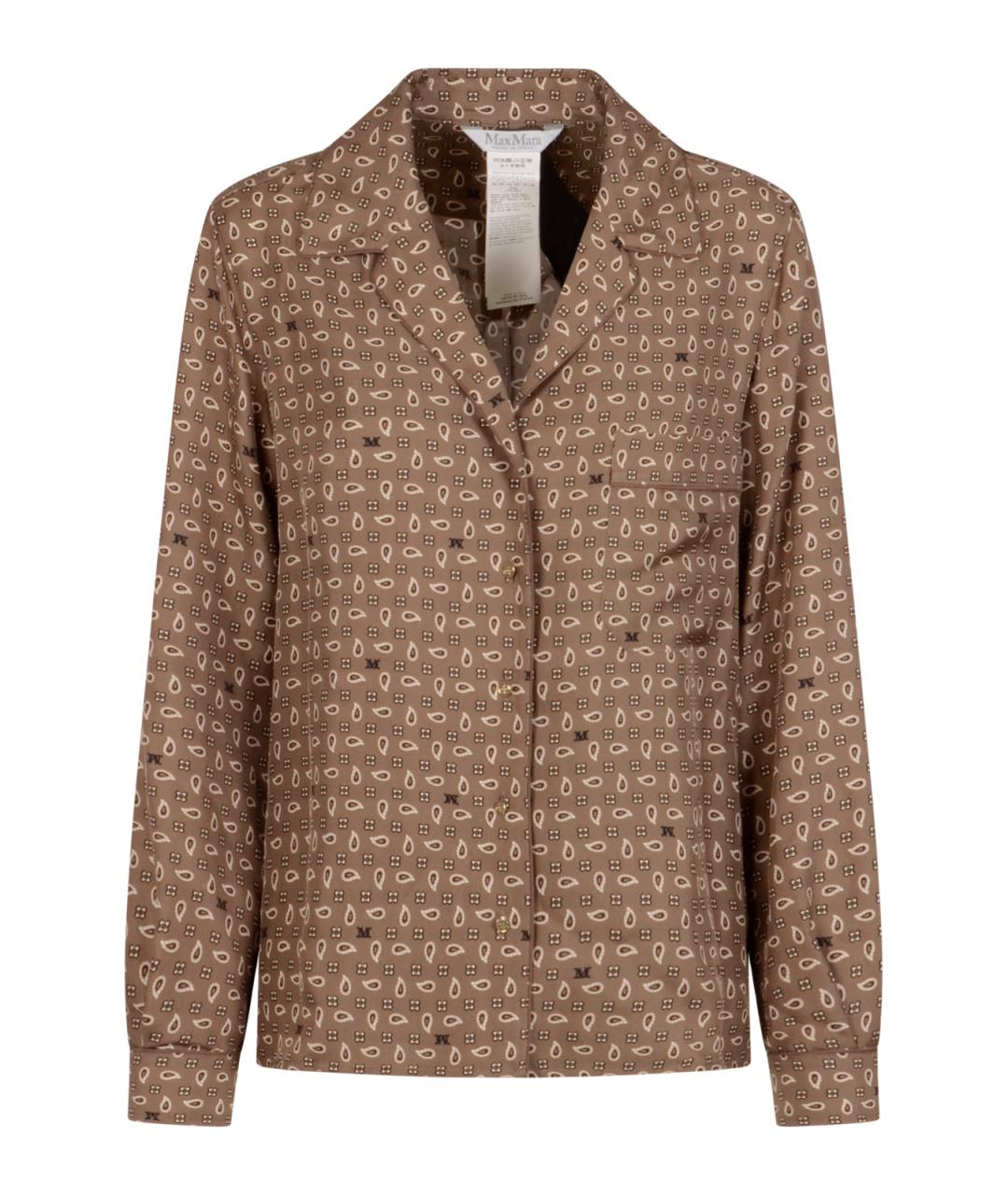MAX MARA Коричневая рубашка, фото 1