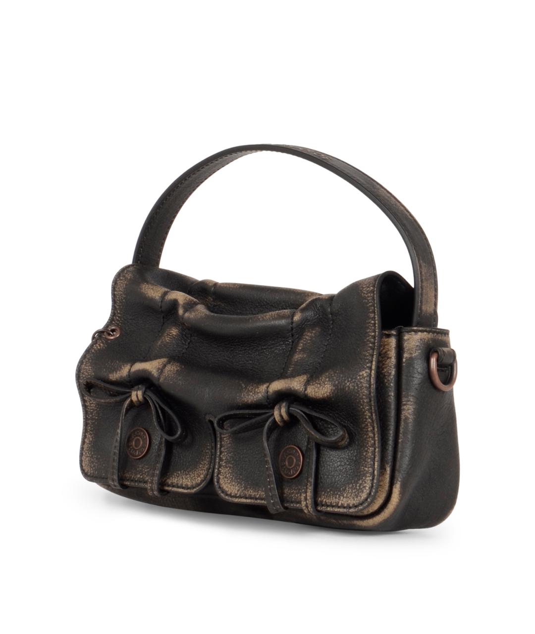 ACNE STUDIOS Коричневая кожаная сумка через плечо, фото 2