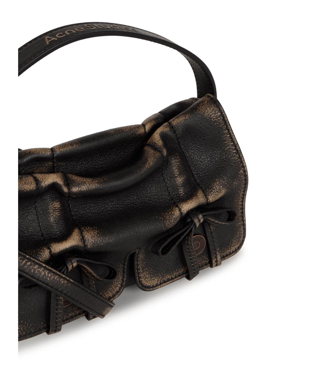 ACNE STUDIOS Коричневая кожаная сумка через плечо, фото 4