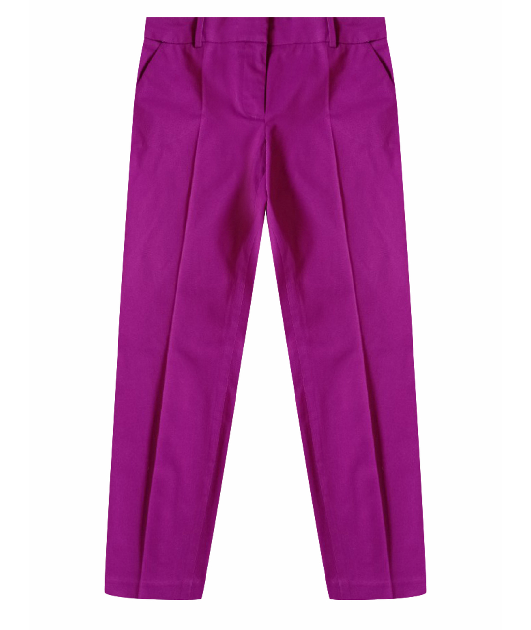 J.CREW Фиолетовые хлопко-эластановые брюки узкие, фото 1