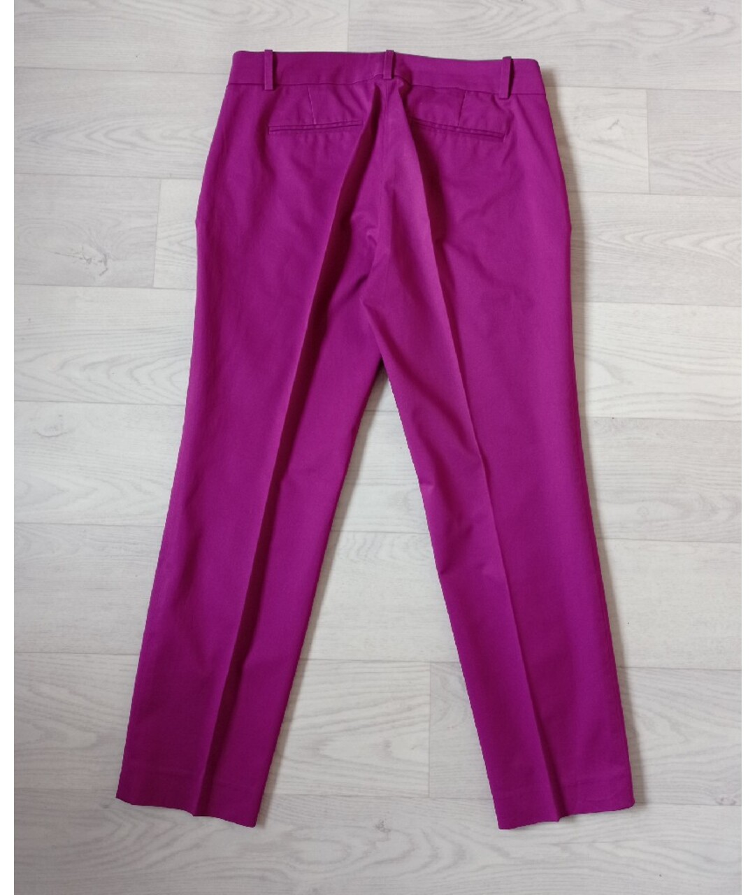 J.CREW Фиолетовые хлопко-эластановые брюки узкие, фото 4