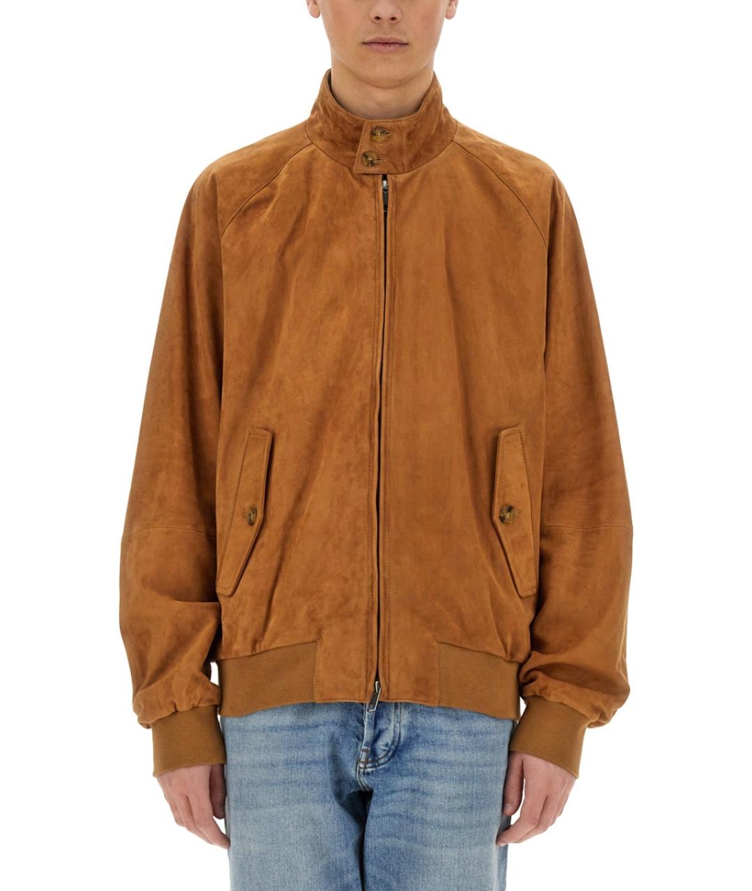 BARACUTA Коричневая кожаная куртка, фото 1