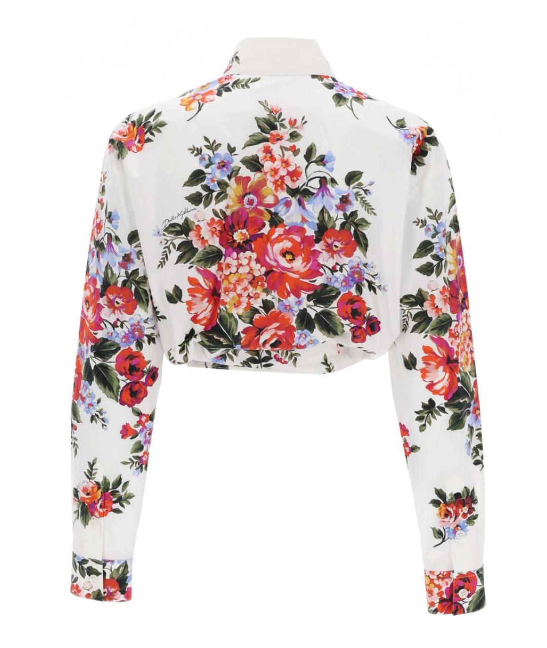 DOLCE&GABBANA Белая хлопковая рубашка, фото 2