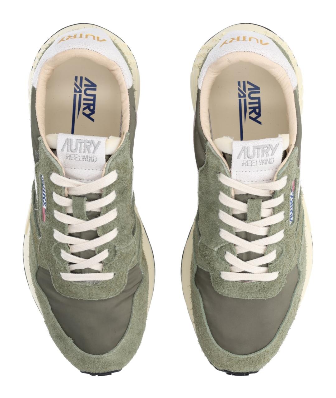 AUTRY Зеленые синтетические низкие кроссовки / кеды, фото 5