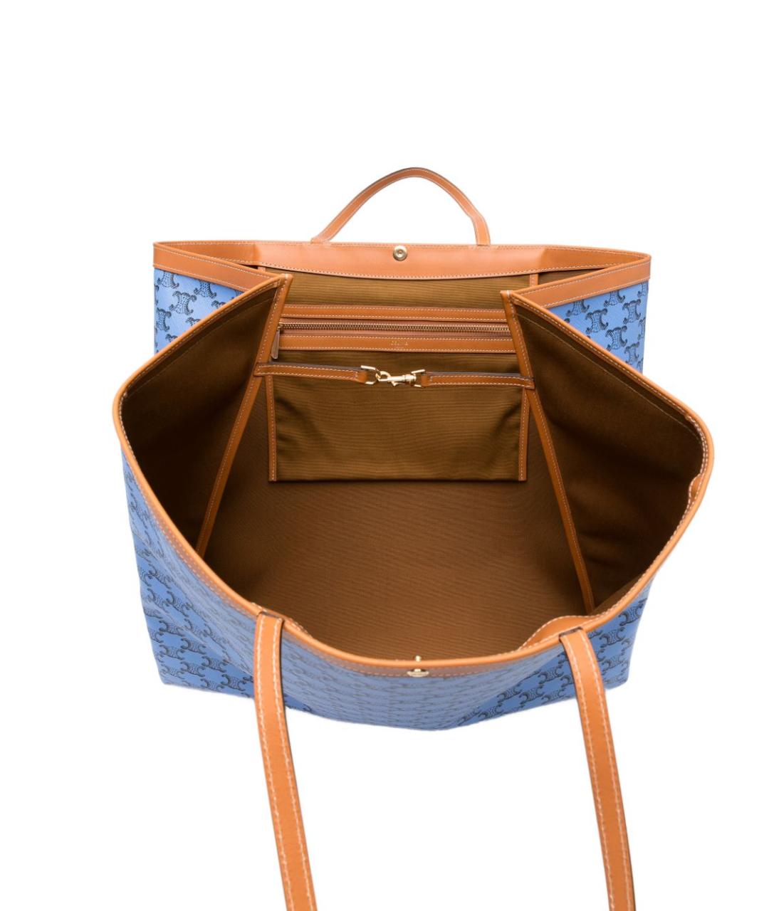 CELINE Синяя сумка тоут, фото 2