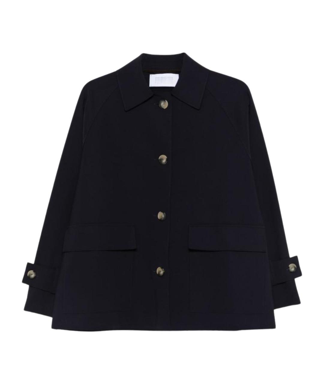 HARRIS WHARF LONDON Темно-синее полиамидовое пальто, фото 1