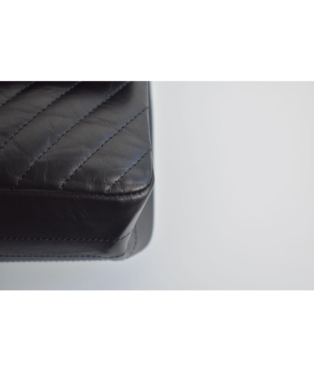 CHANEL Черная кожаная сумка через плечо, фото 7