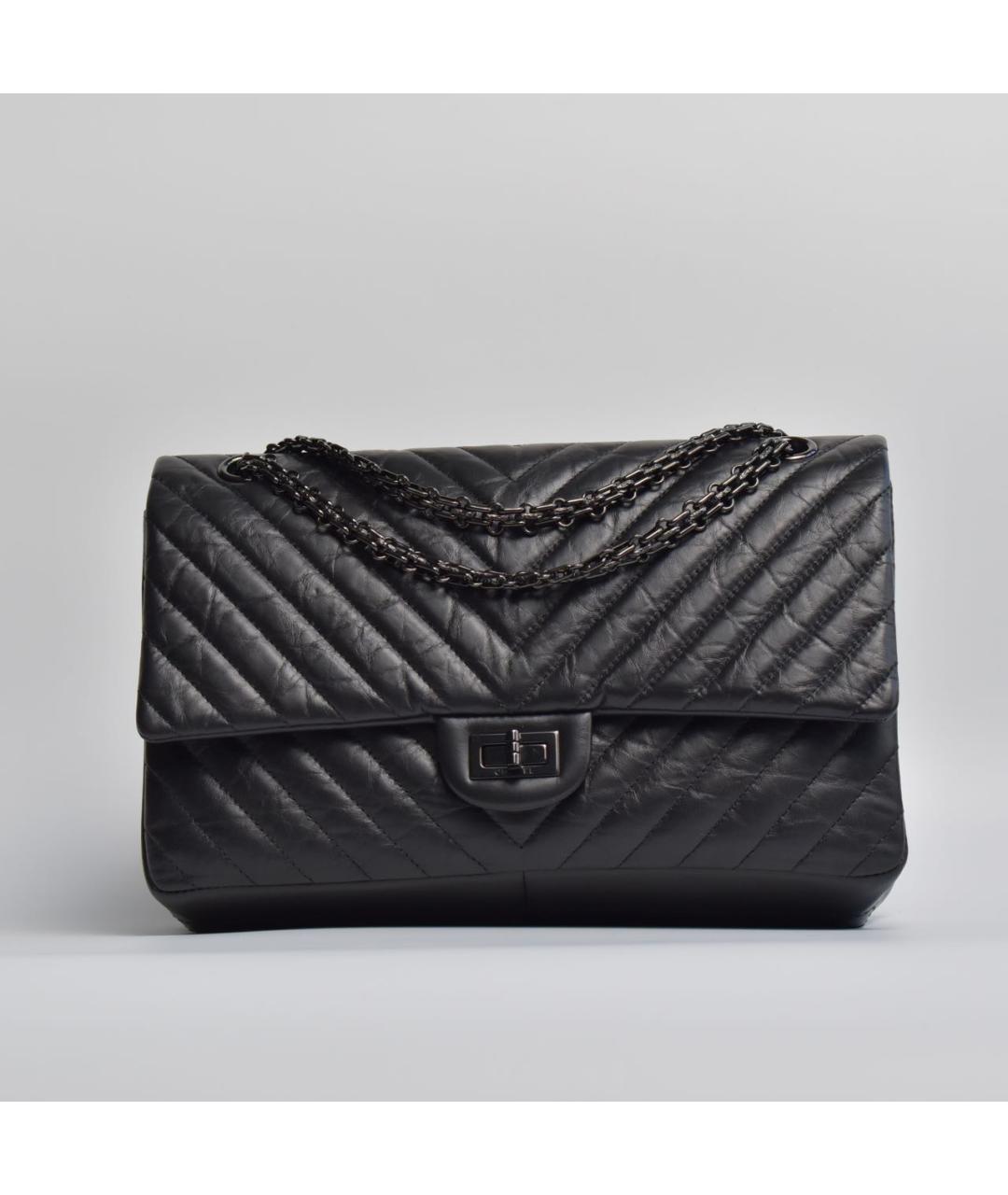 CHANEL Черная кожаная сумка через плечо, фото 9