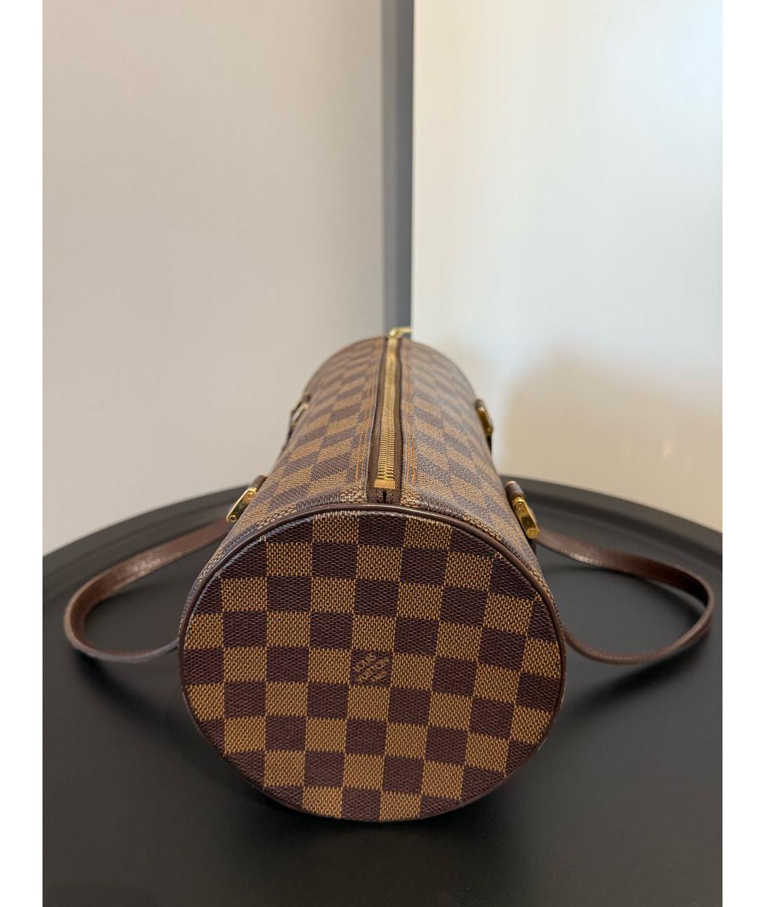 LOUIS VUITTON Коричневая сумка с короткими ручками, фото 6