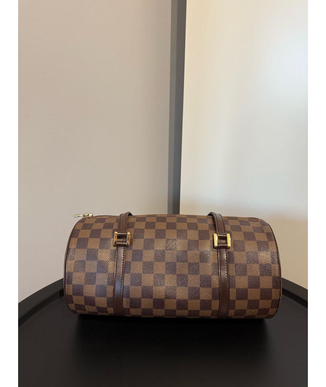 LOUIS VUITTON Коричневая сумка с короткими ручками, фото 2