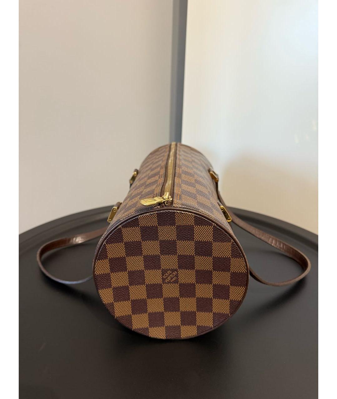 LOUIS VUITTON Коричневая сумка с короткими ручками, фото 5