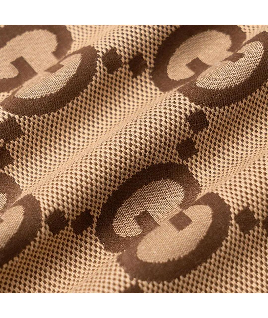 GUCCI Горчичные хлопковые шорты, фото 4