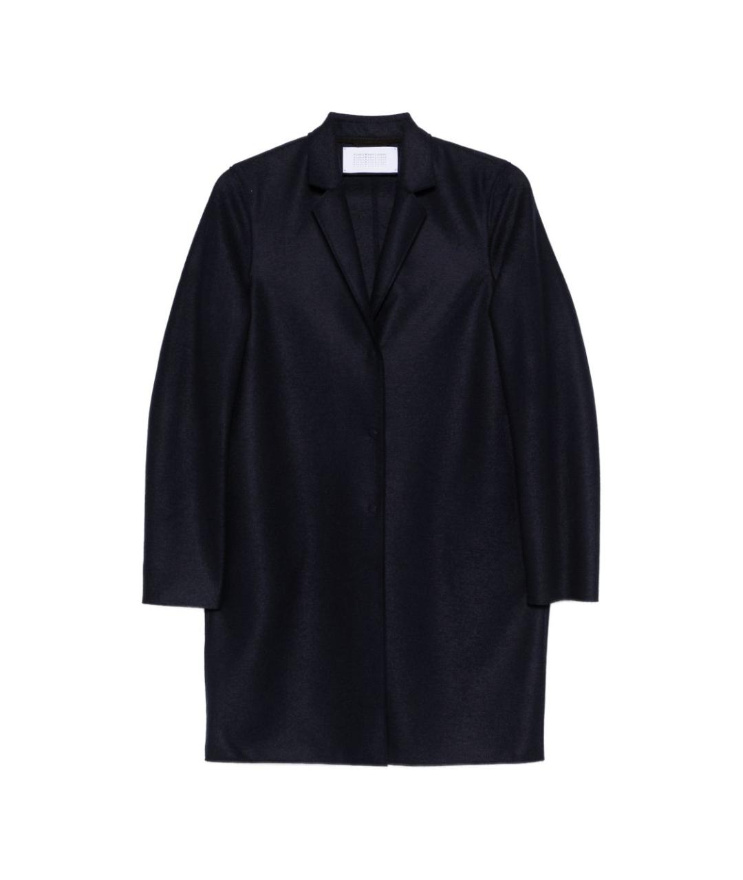 HARRIS WHARF LONDON Темно-синее шерстяное пальто, фото 1