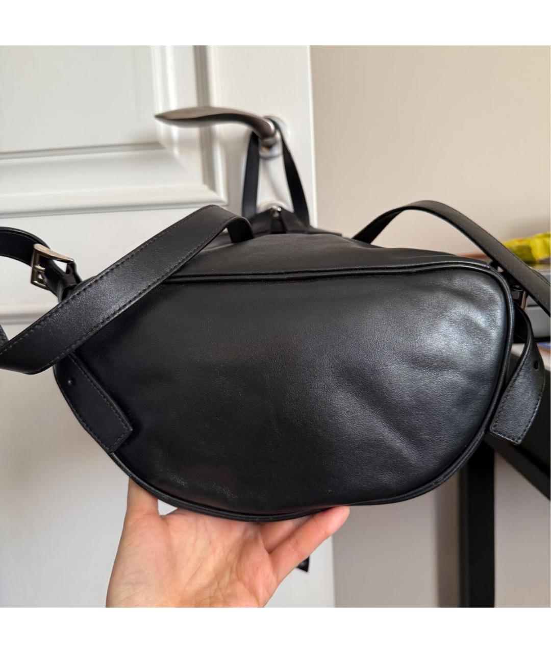 PRADA Черный кожаный рюкзак, фото 4