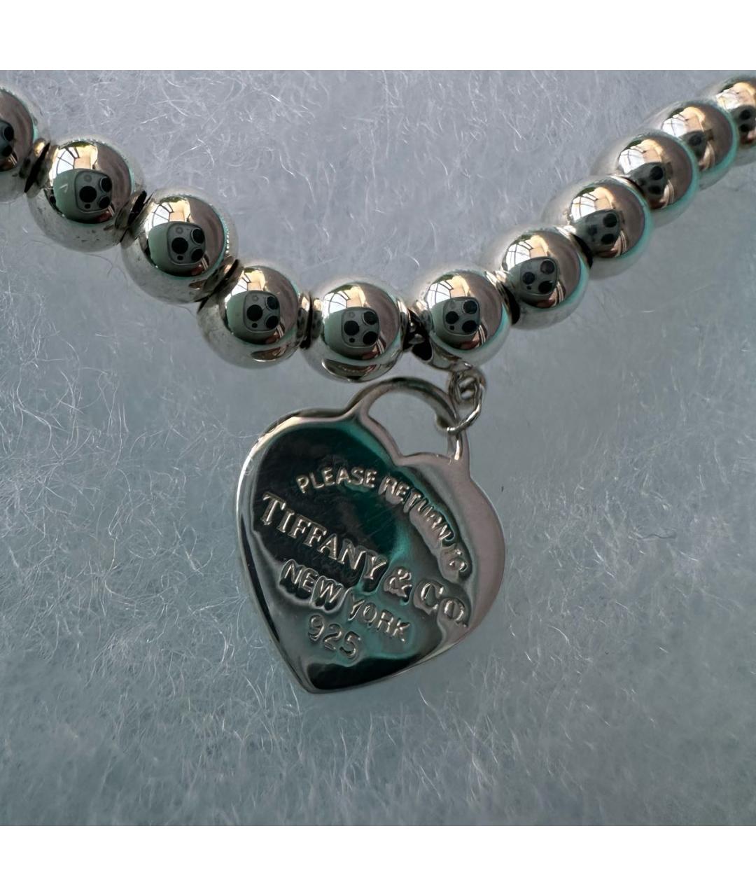 TIFFANY&CO Серебрянный серебряный браслет, фото 5