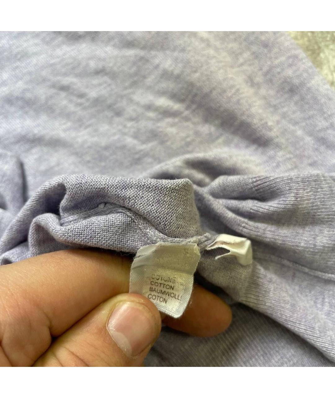 BRUNELLO CUCINELLI Фиолетовый хлопковый джемпер / свитер, фото 6