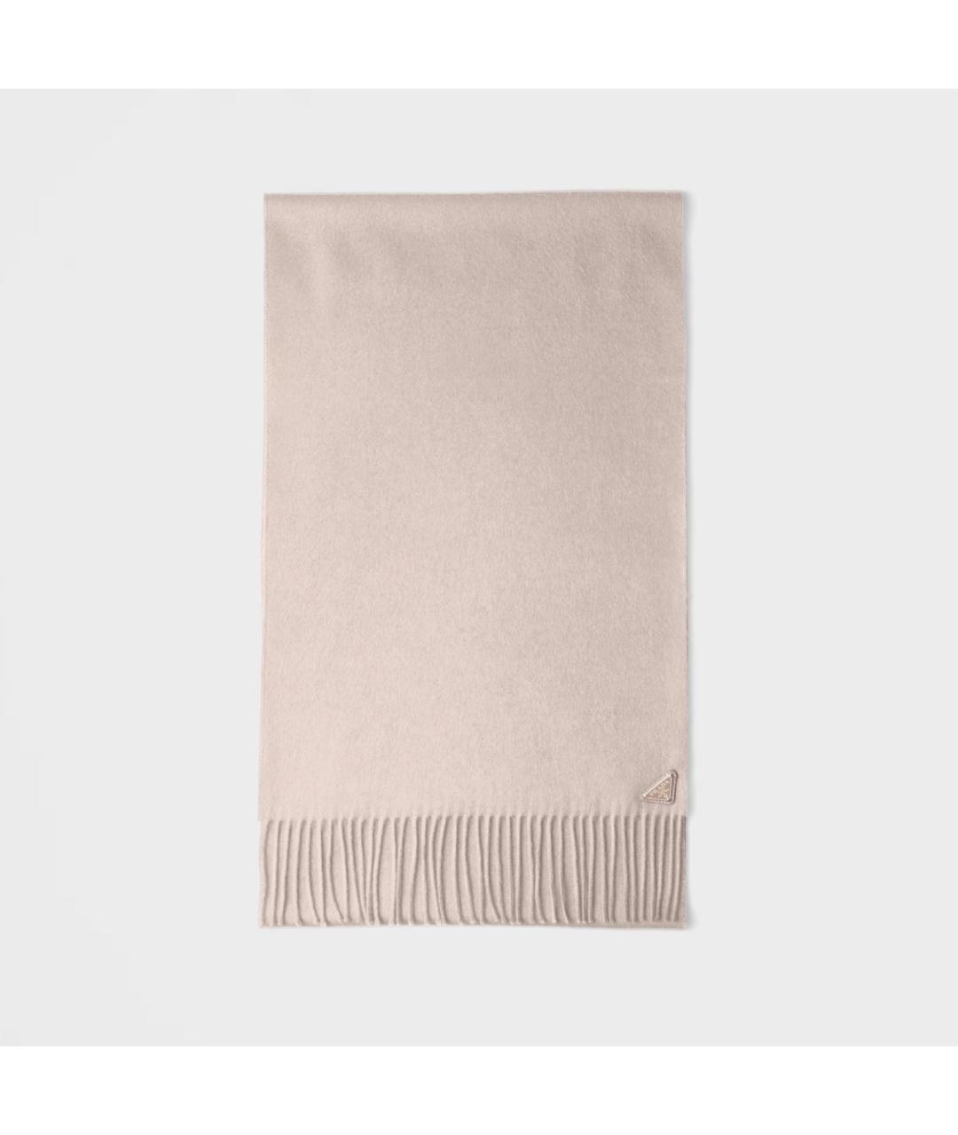 PRADA Розовый кашемировый шарф, фото 3