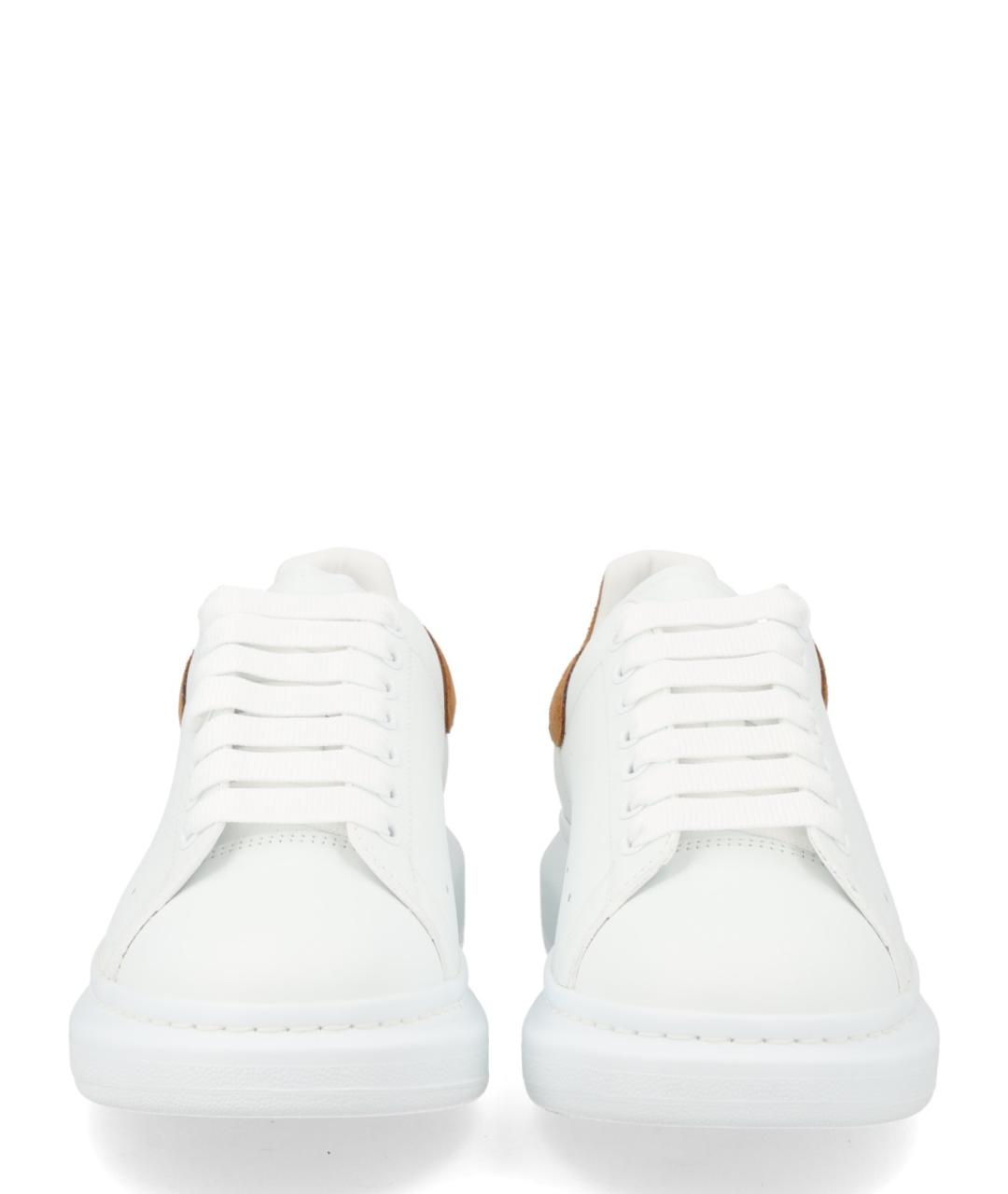 ALEXANDER MCQUEEN Белые кожаные низкие кроссовки / кеды, фото 3