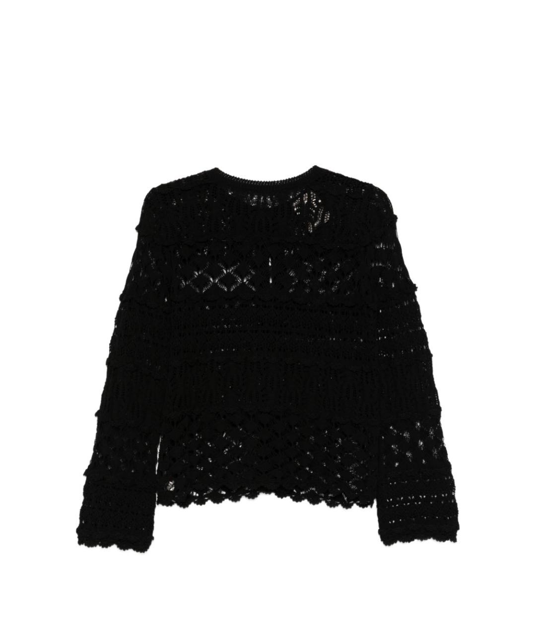 SEMICOUTURE Черный хлопковый кардиган, фото 1