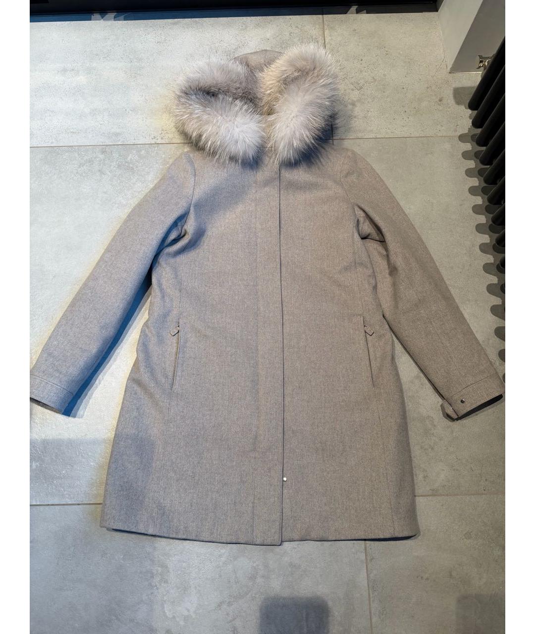 LORO PIANA Серая кашемировая парка, фото 7