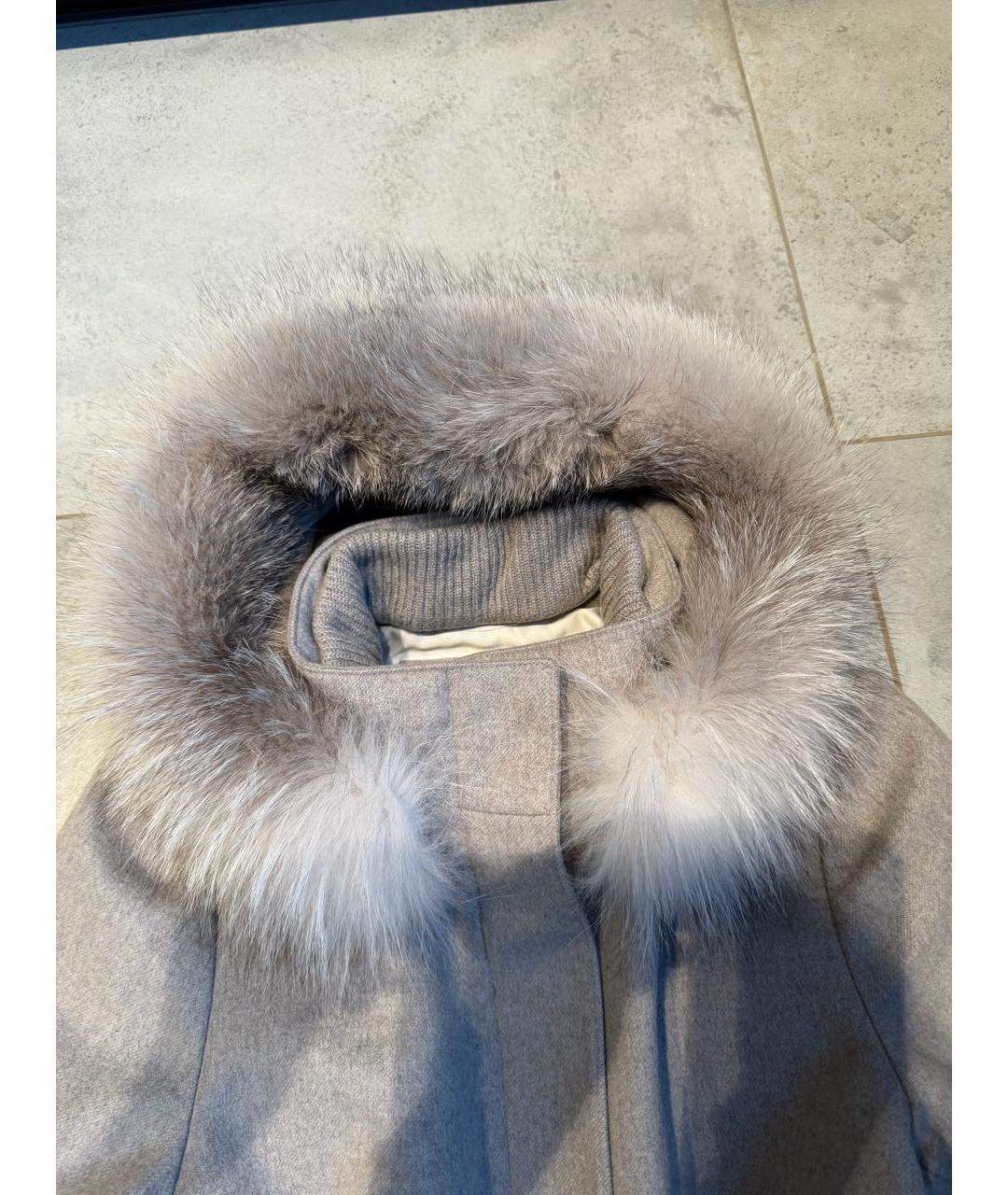 LORO PIANA Серая кашемировая парка, фото 4