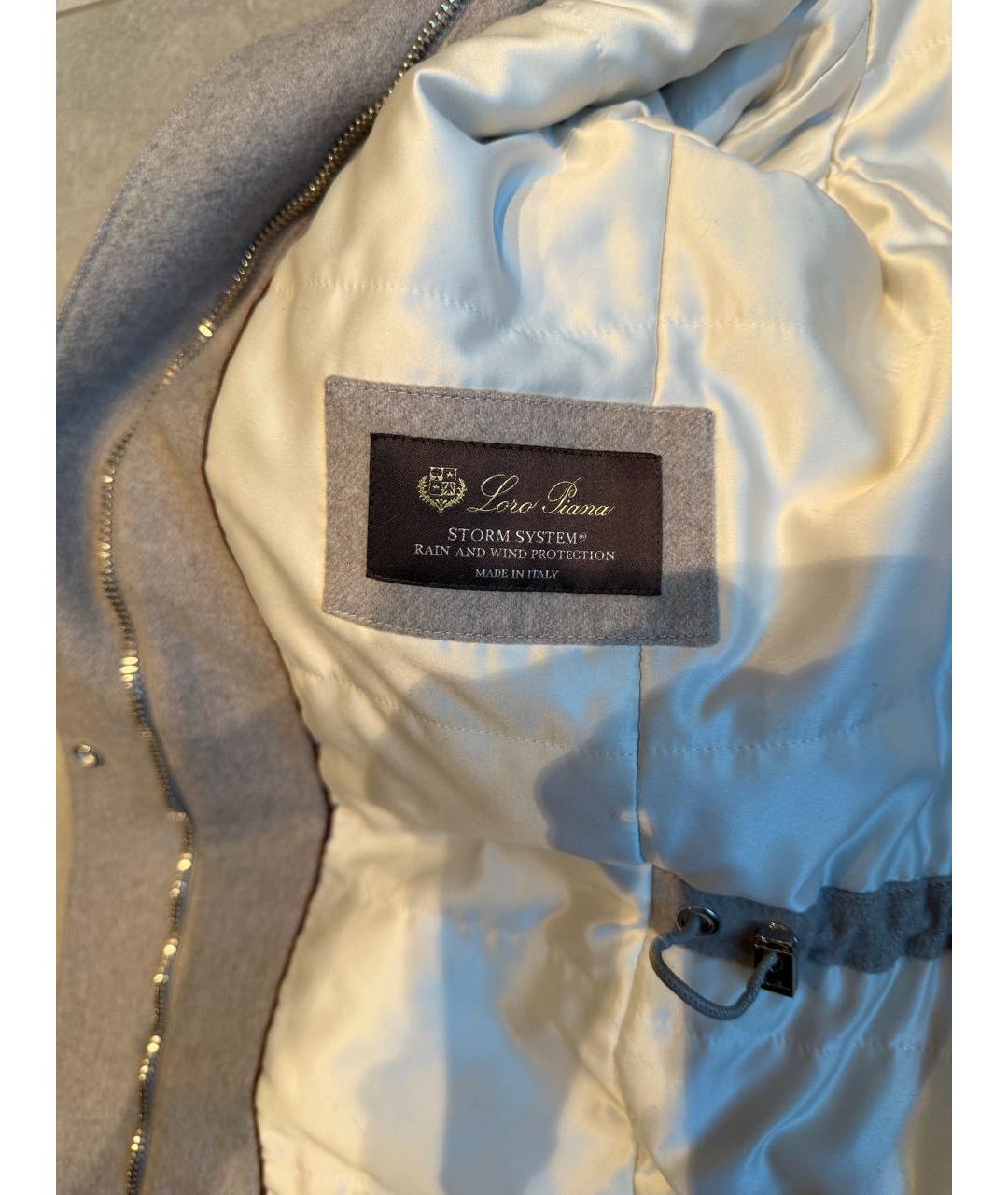 LORO PIANA Серая кашемировая парка, фото 5