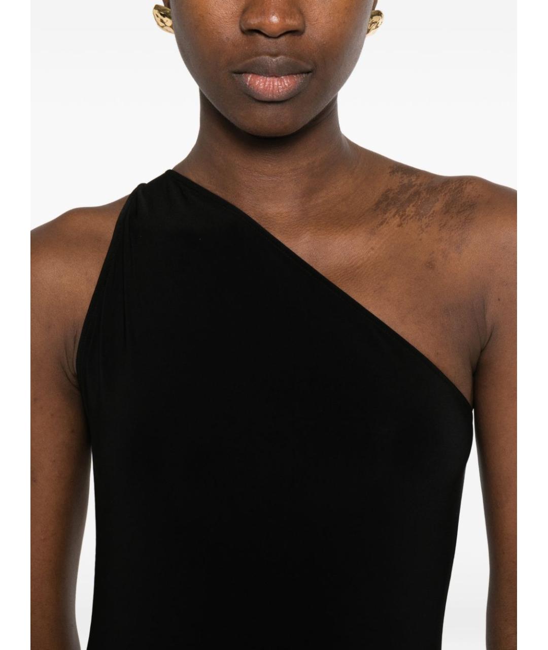 NORMA KAMALI Черное полиэстеровое коктейльное платье, фото 4