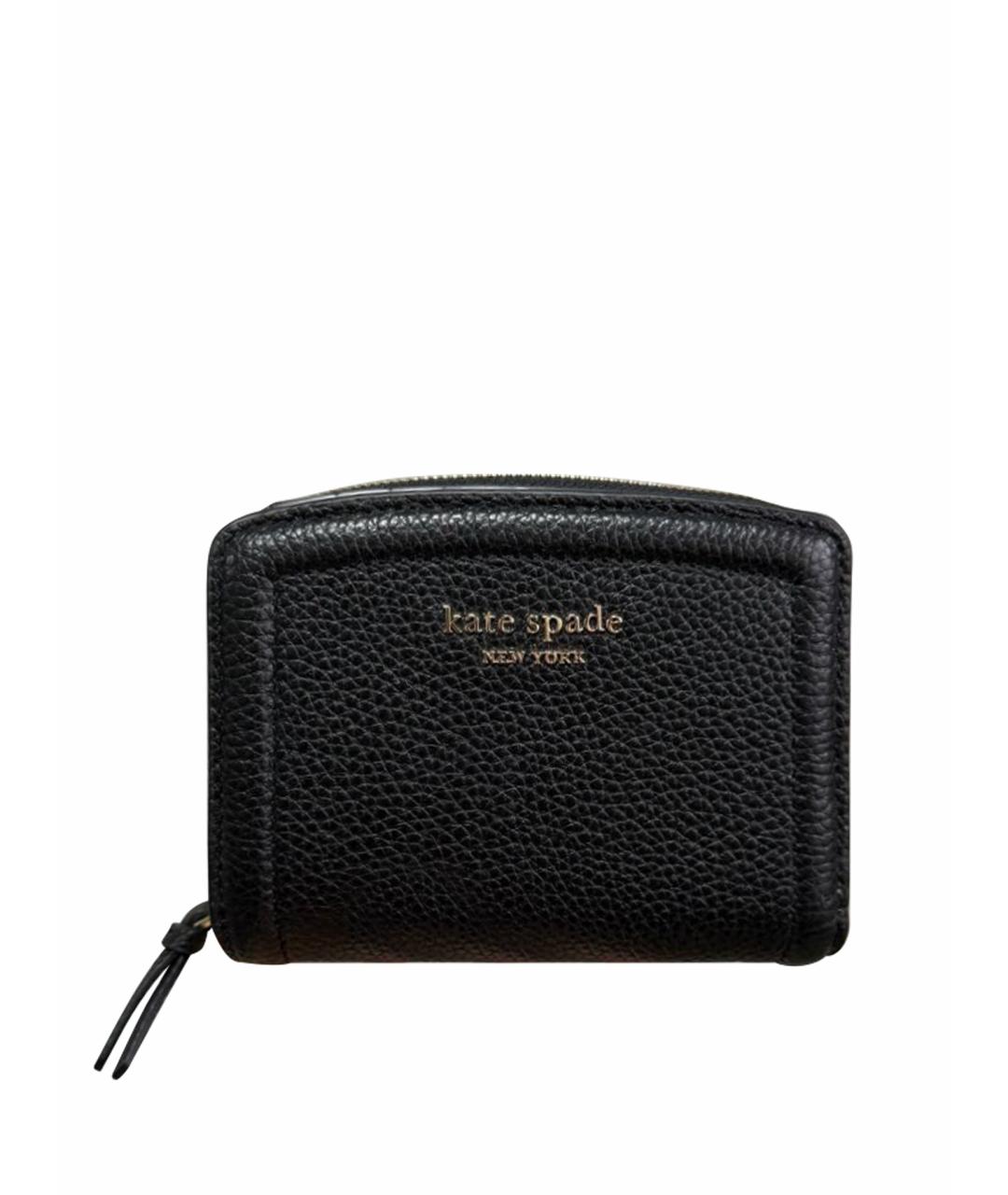 KATE SPADE Черный кожаный кошелек, фото 1