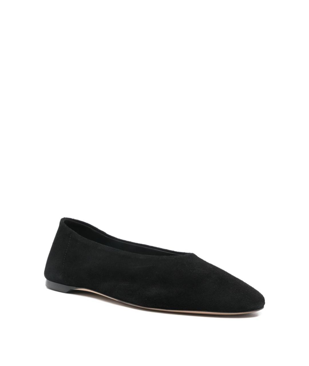 TOTEME Черные кожаные балетки, фото 2