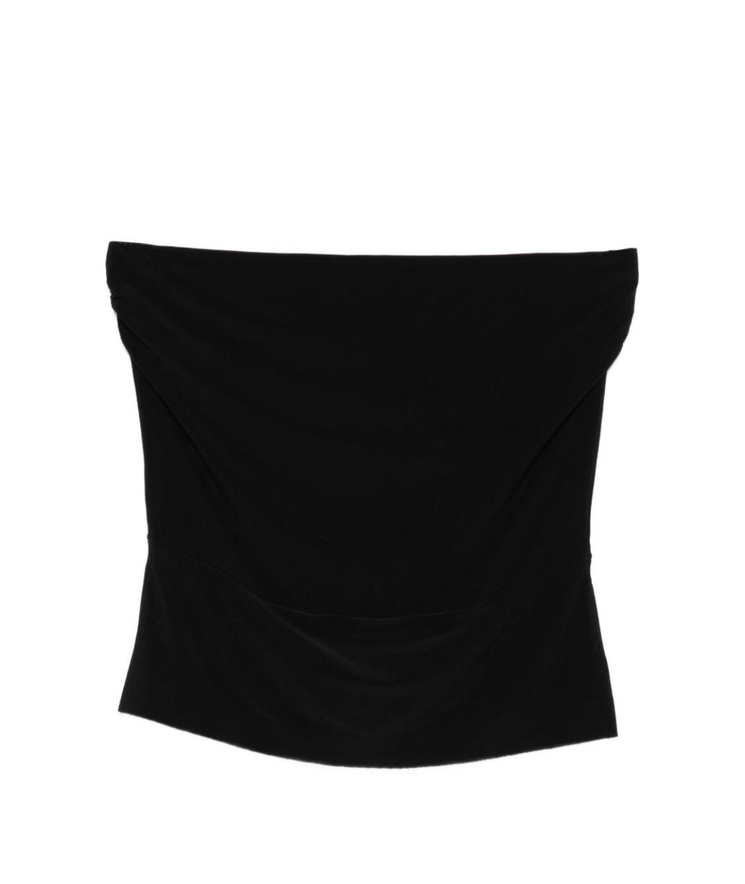 NORMA KAMALI Черная полиэстеровая майка, фото 1