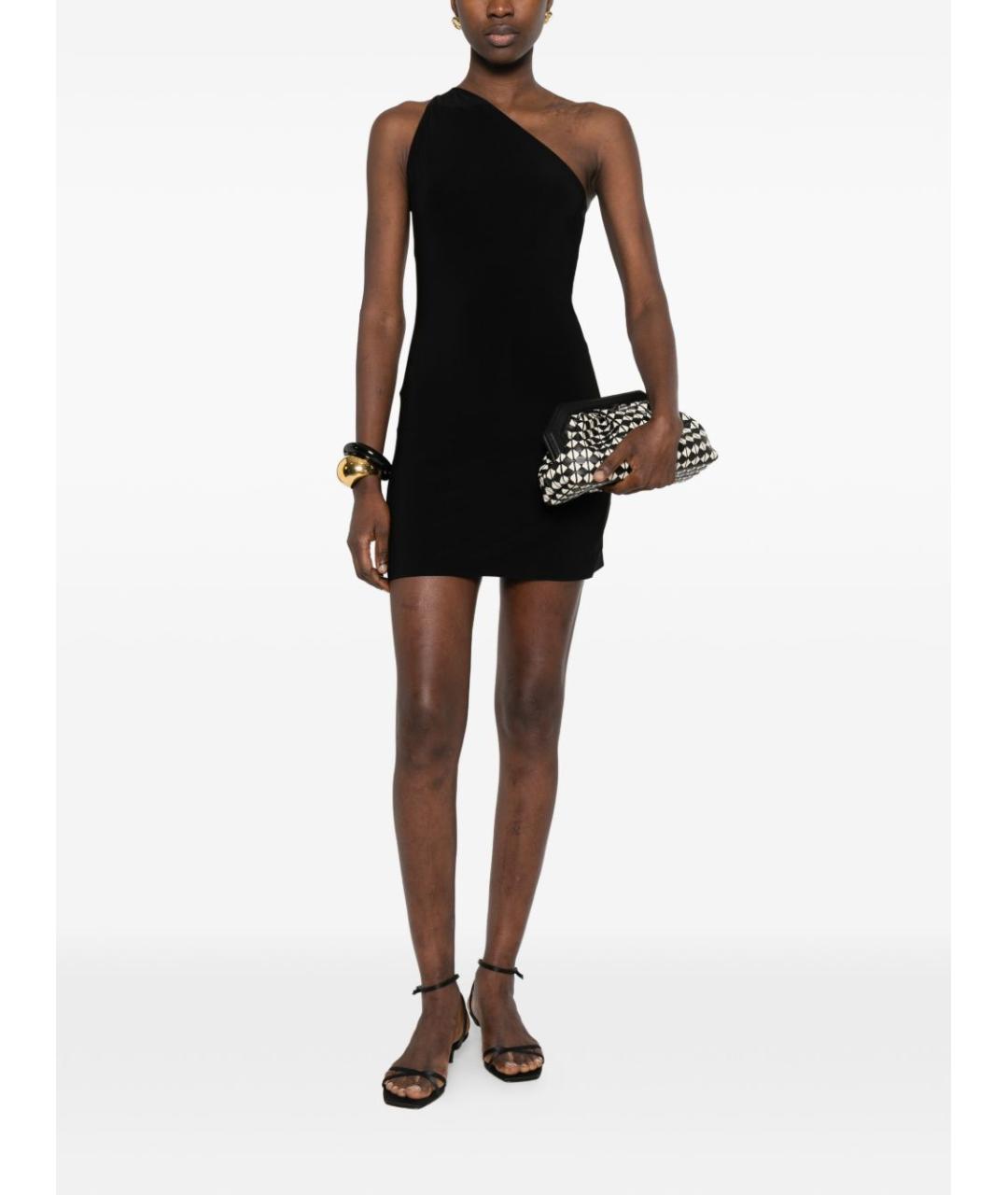 NORMA KAMALI Черное полиэстеровое коктейльное платье, фото 2
