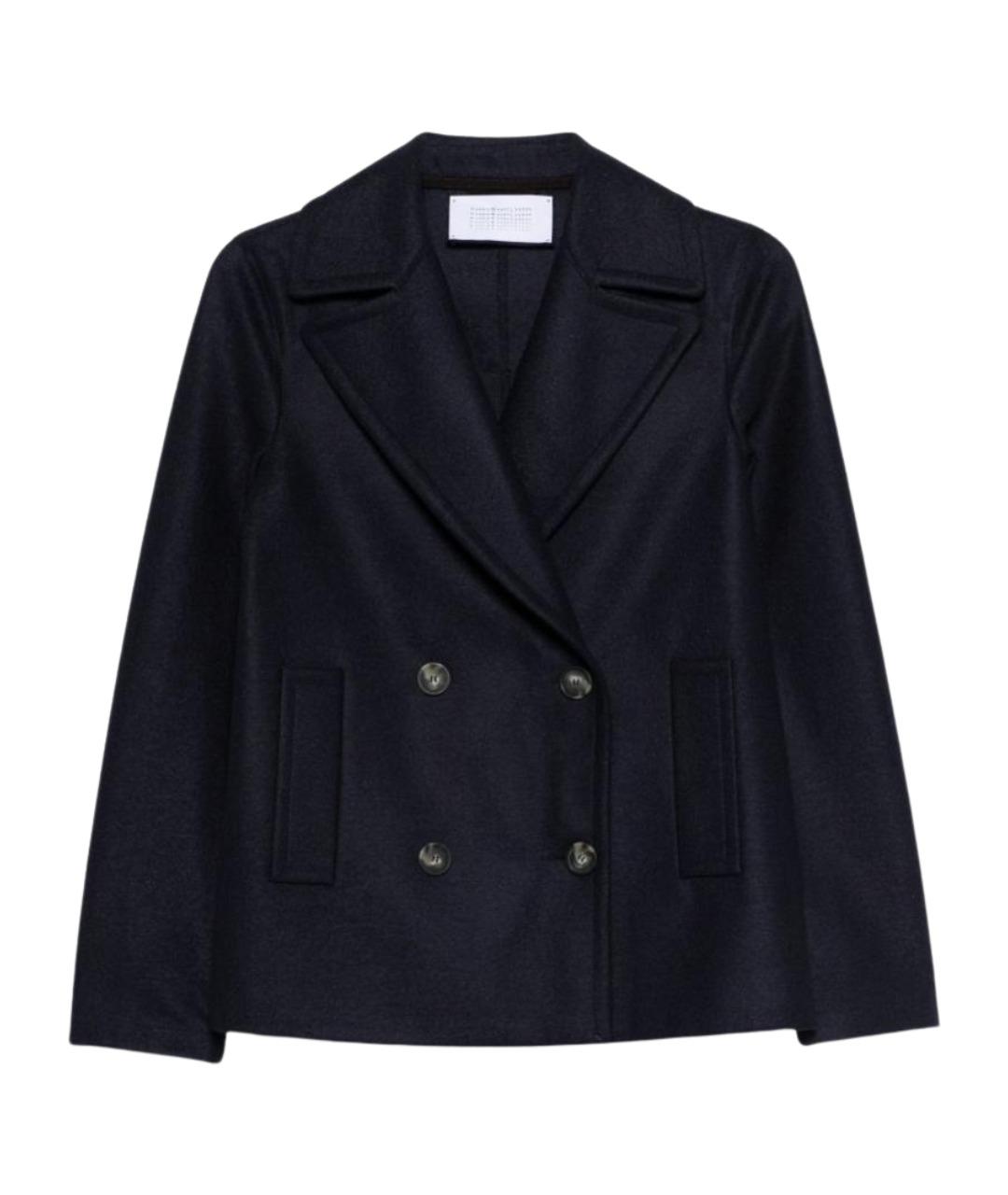 HARRIS WHARF LONDON Синее шерстяное пальто, фото 1