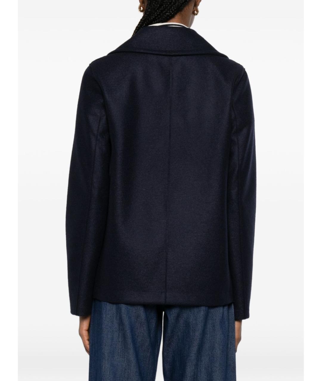 HARRIS WHARF LONDON Синее шерстяное пальто, фото 2