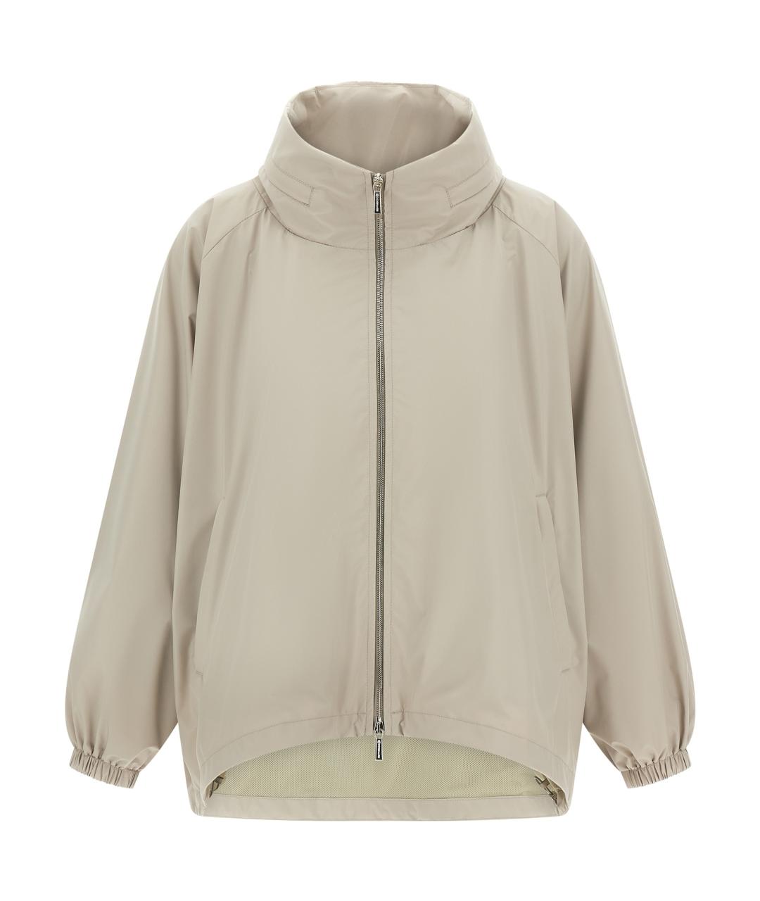 MOORER Серая полиэстеровая куртка, фото 1