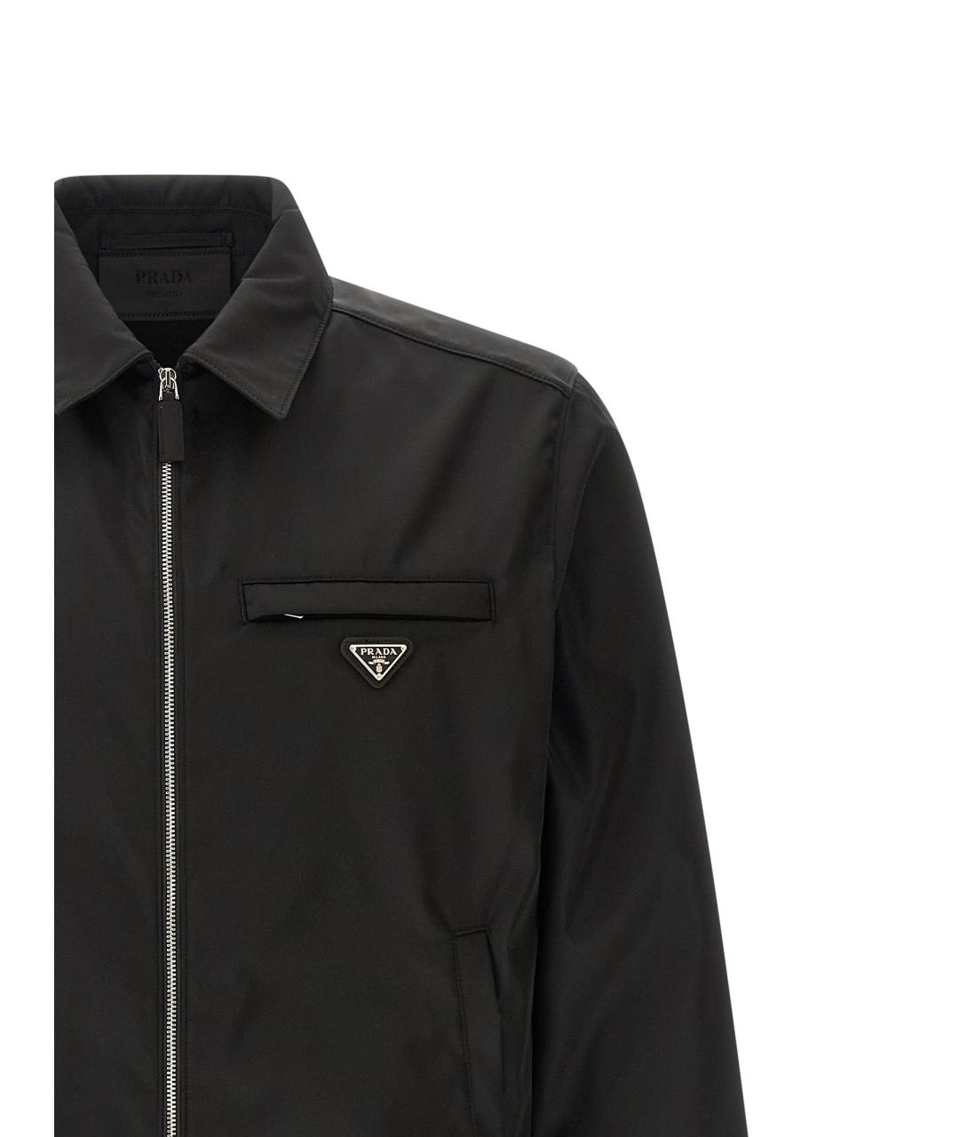 PRADA Черная полиамидовая куртка, фото 3