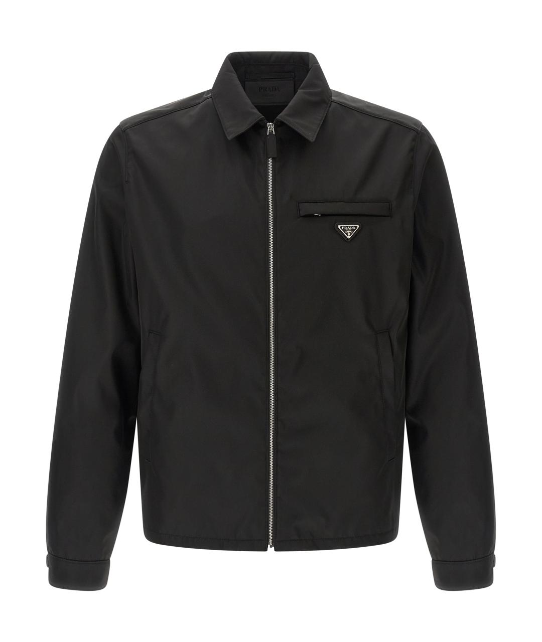 PRADA Черная полиамидовая куртка, фото 1