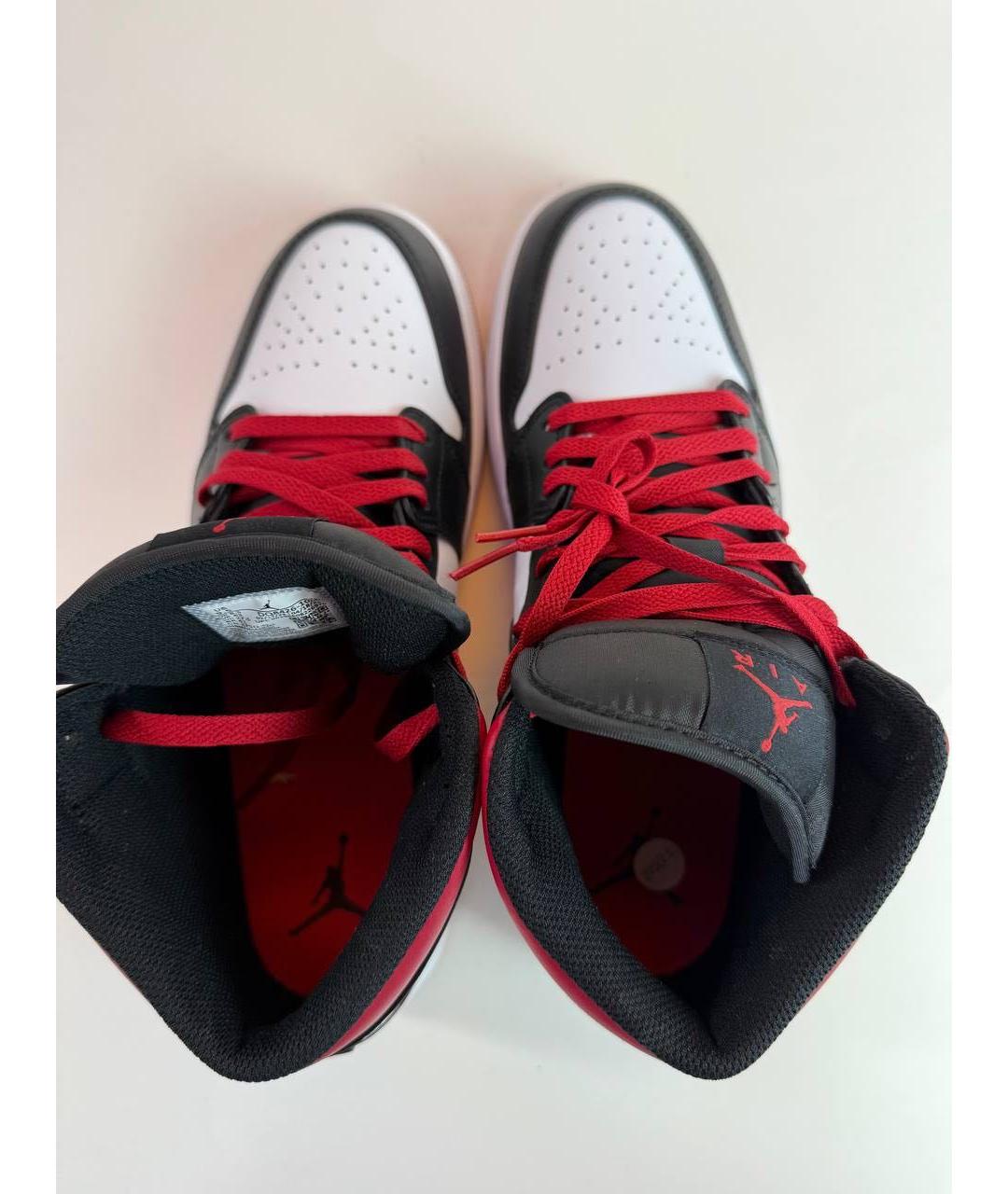 JORDAN Кожаные высокие кроссовки / кеды, фото 3