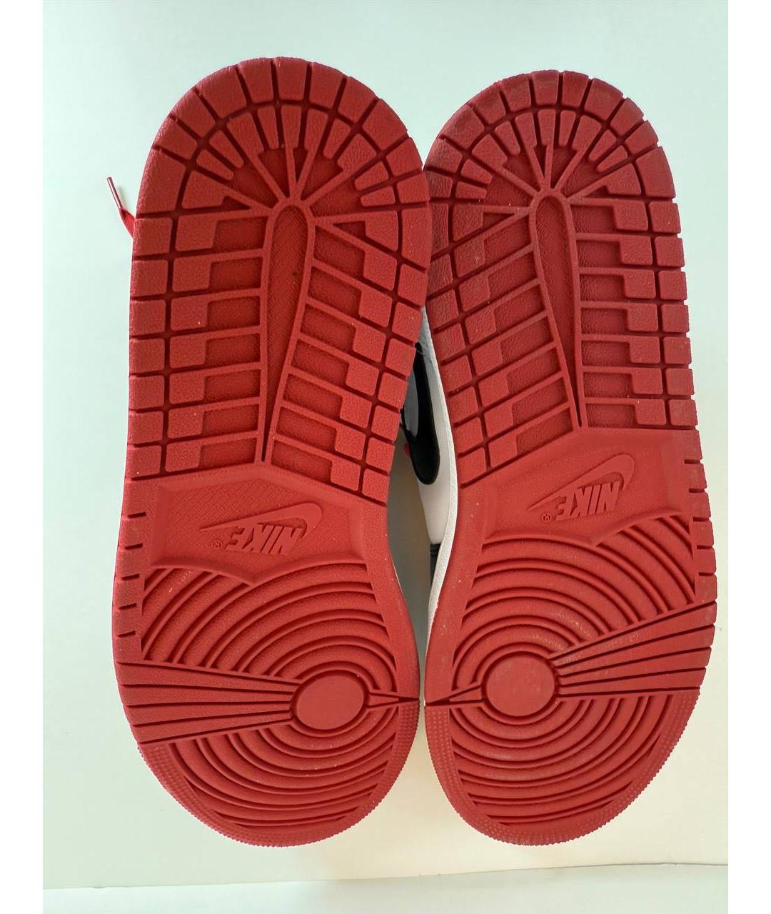 JORDAN Кожаные высокие кроссовки / кеды, фото 7