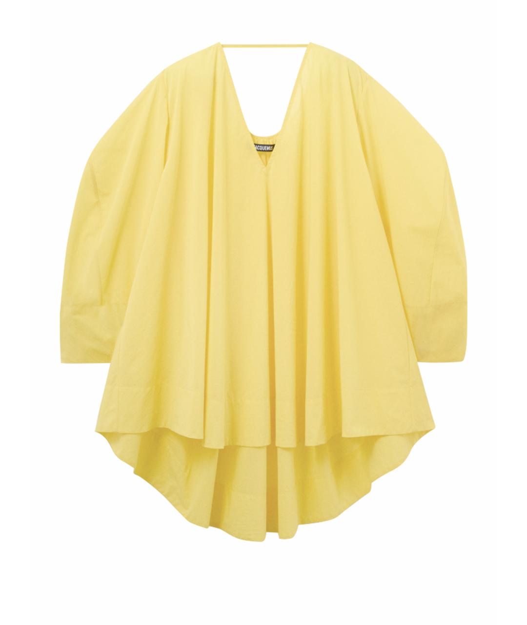JACQUEMUS Желтое хлопковое платье, фото 1