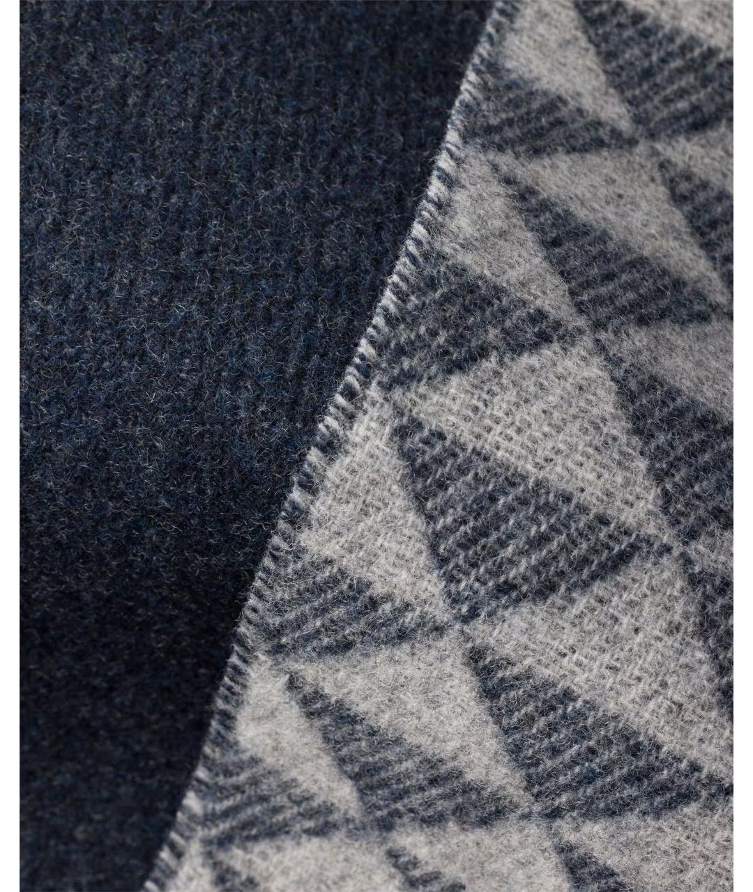 PRADA Синий шерстяной шарф, фото 2