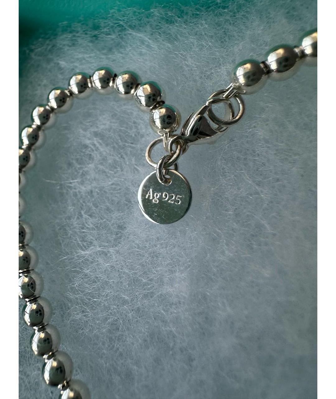 TIFFANY&CO Серебрянный серебряный браслет, фото 5